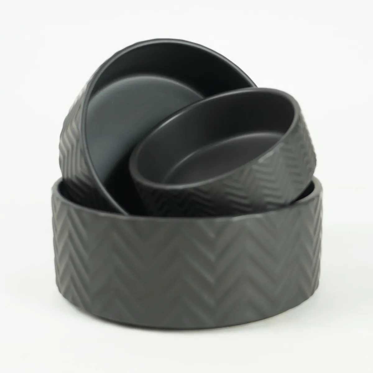 Jouw Konijn Originals Black mozaiek bowl S voerbak minimalistisch