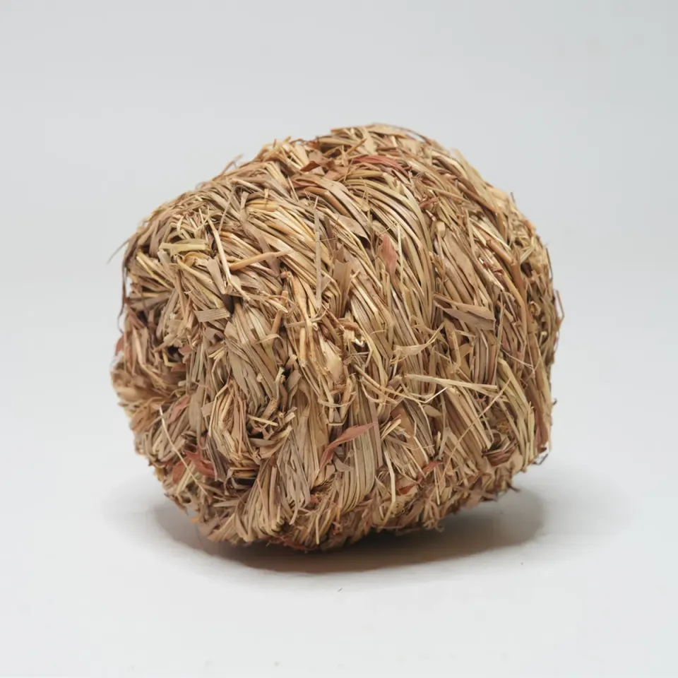 Jouw Konijn Originals Grasbal konijnenspeelgoed met bel