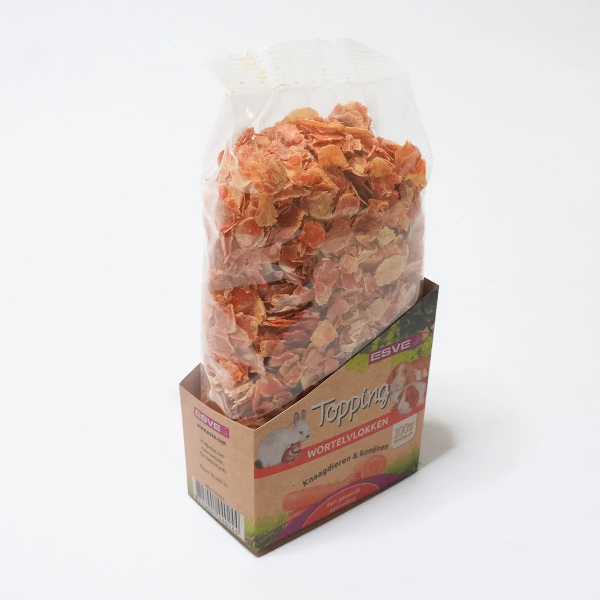 Jouw Konijn Originals Wortelvlokken snack gedroogd vitamine