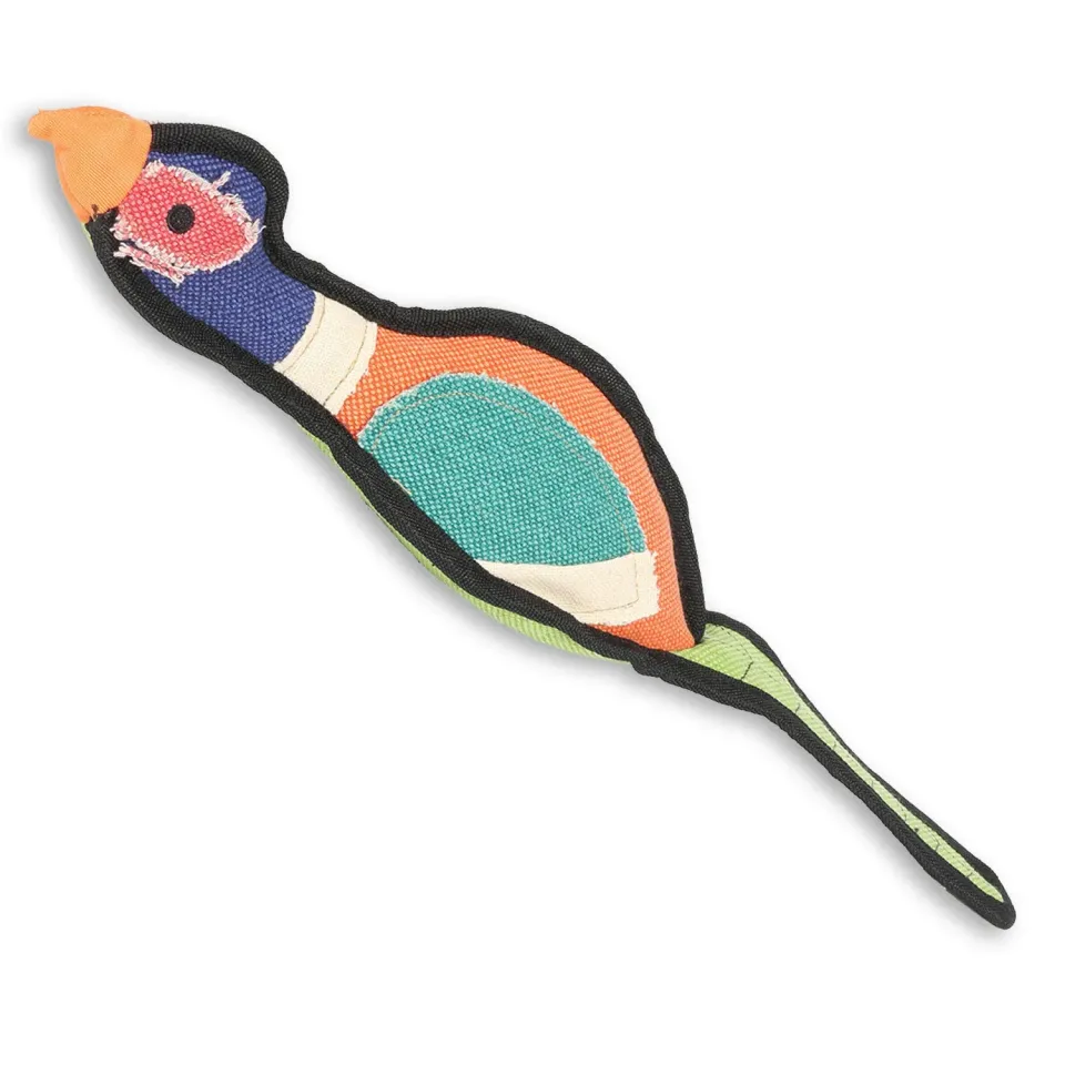 Nature First Gaudy Game Pheasant hondenspeelgoed met pieper stevig