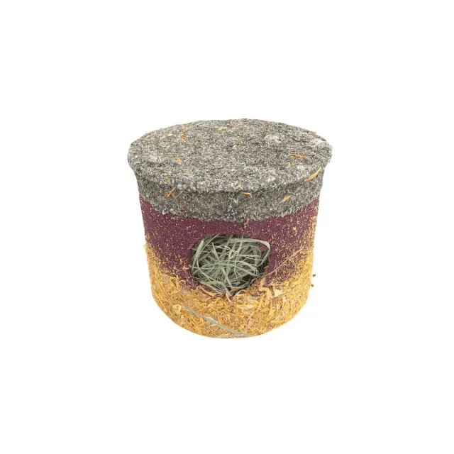 Bounty Paradise Colore knaaghuis met hooi 13,5 cm bloemen