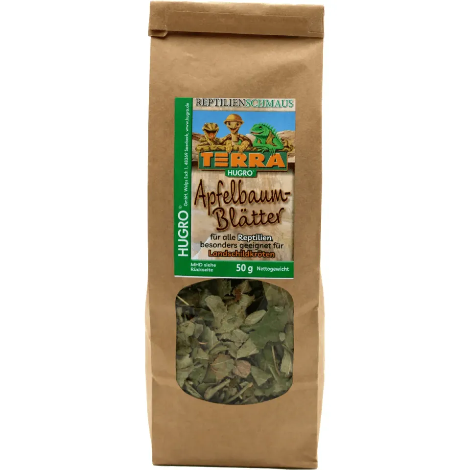 Bounty Paradise TH appelboombladeren 50 gram reptiel vezelrijk