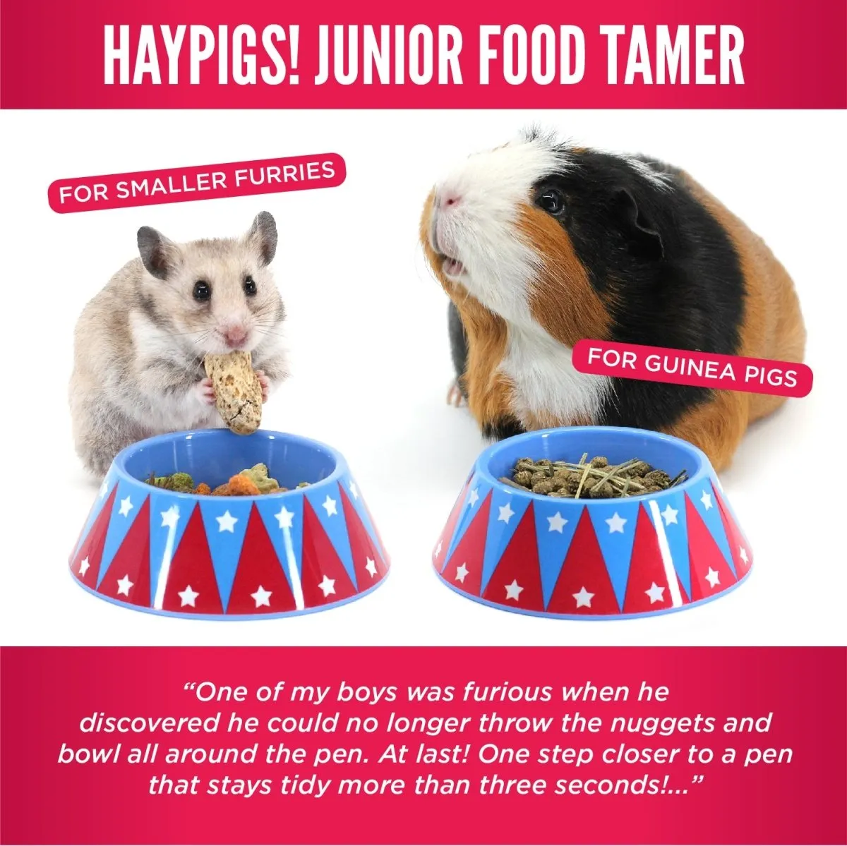 HayPigs Junior Food Tamer voerbakje mini kantelvast