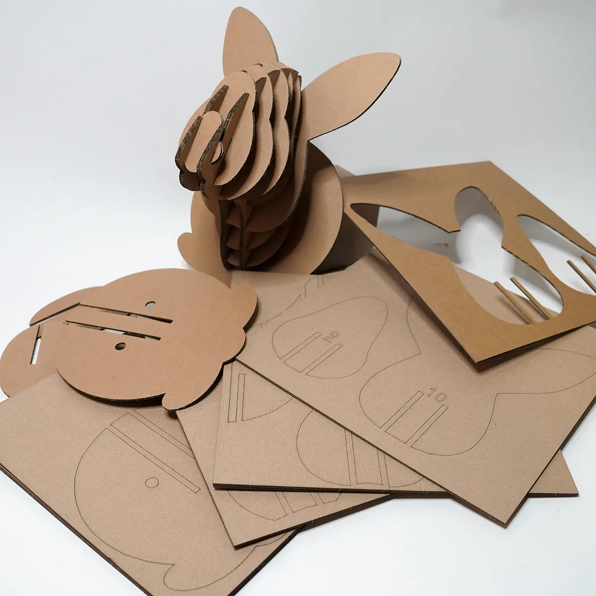 Jouw Konijn Originals 3D konijn knutselmodel met instructies