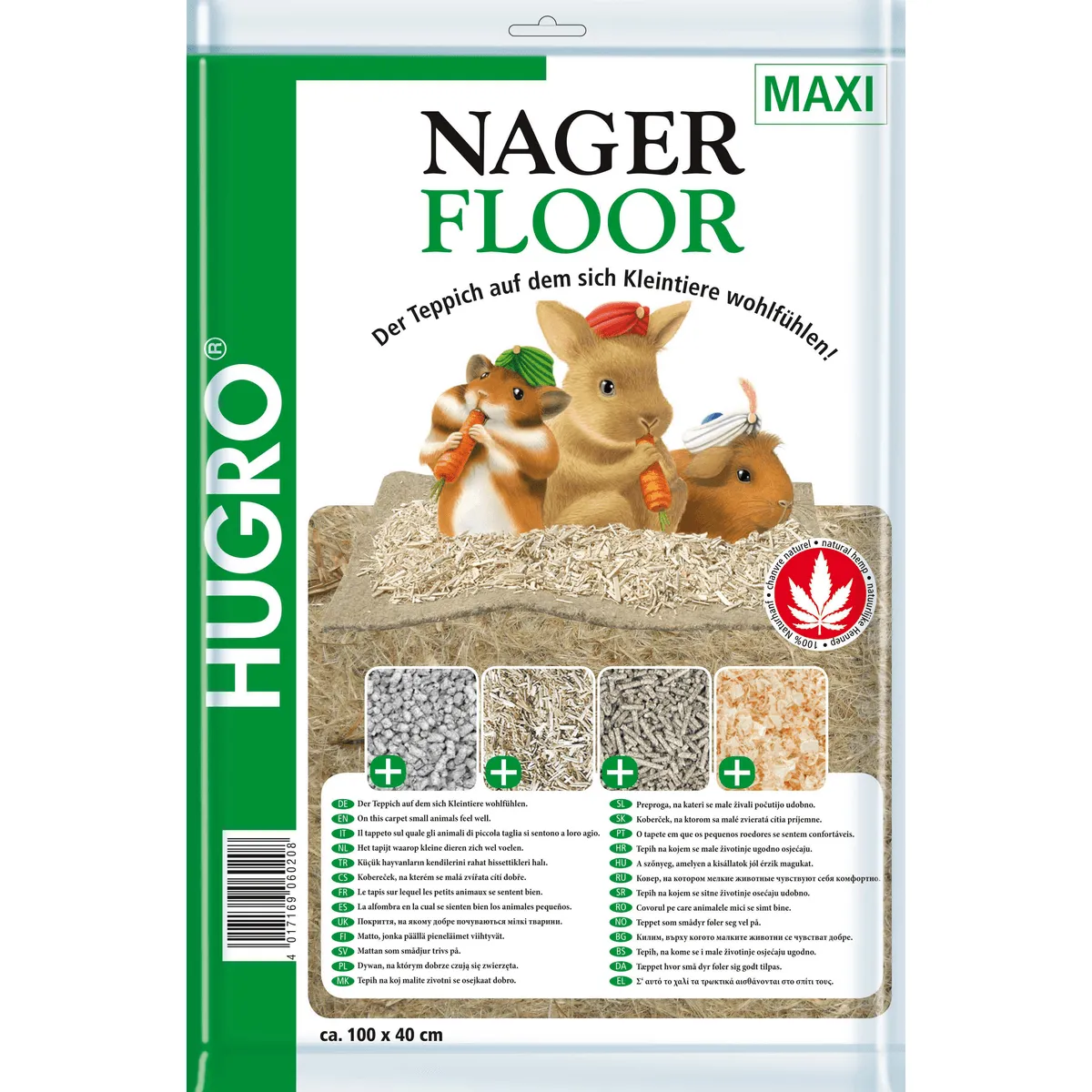 Bounty Paradise Nagerfloor hennepmat bodembedekking stofarm