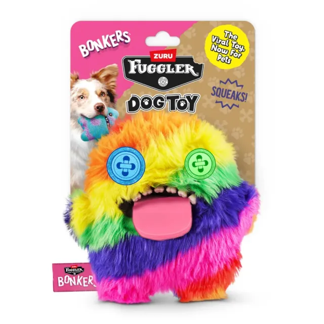 Nature First Fuggler Oogah Boogah hondenspeelgoed pluche 20cm piep
