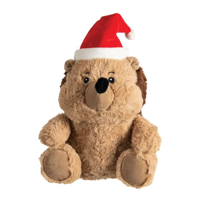 Natures Instinct Chuckles Holiday Hedgehog hondenspeelgoed pluche kerst