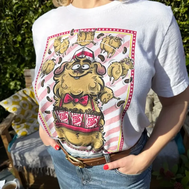 HayPigs Popcorning Piggies T-shirt unisex katoen