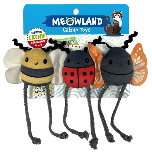 Natures Instinct Meowland Critter Catnip kattenspeeltje 3 stuks