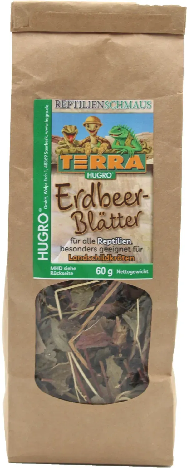 TerraHugro aardbeibladeren kruiden 60 gr schildpad
