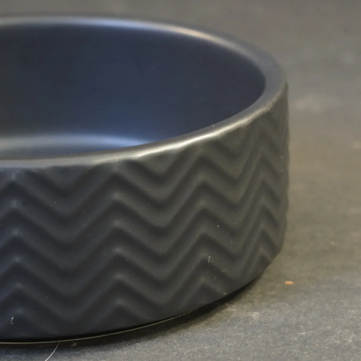 Jouw Cavia Black mozaïek bowl S keramiek voerbakje zwart