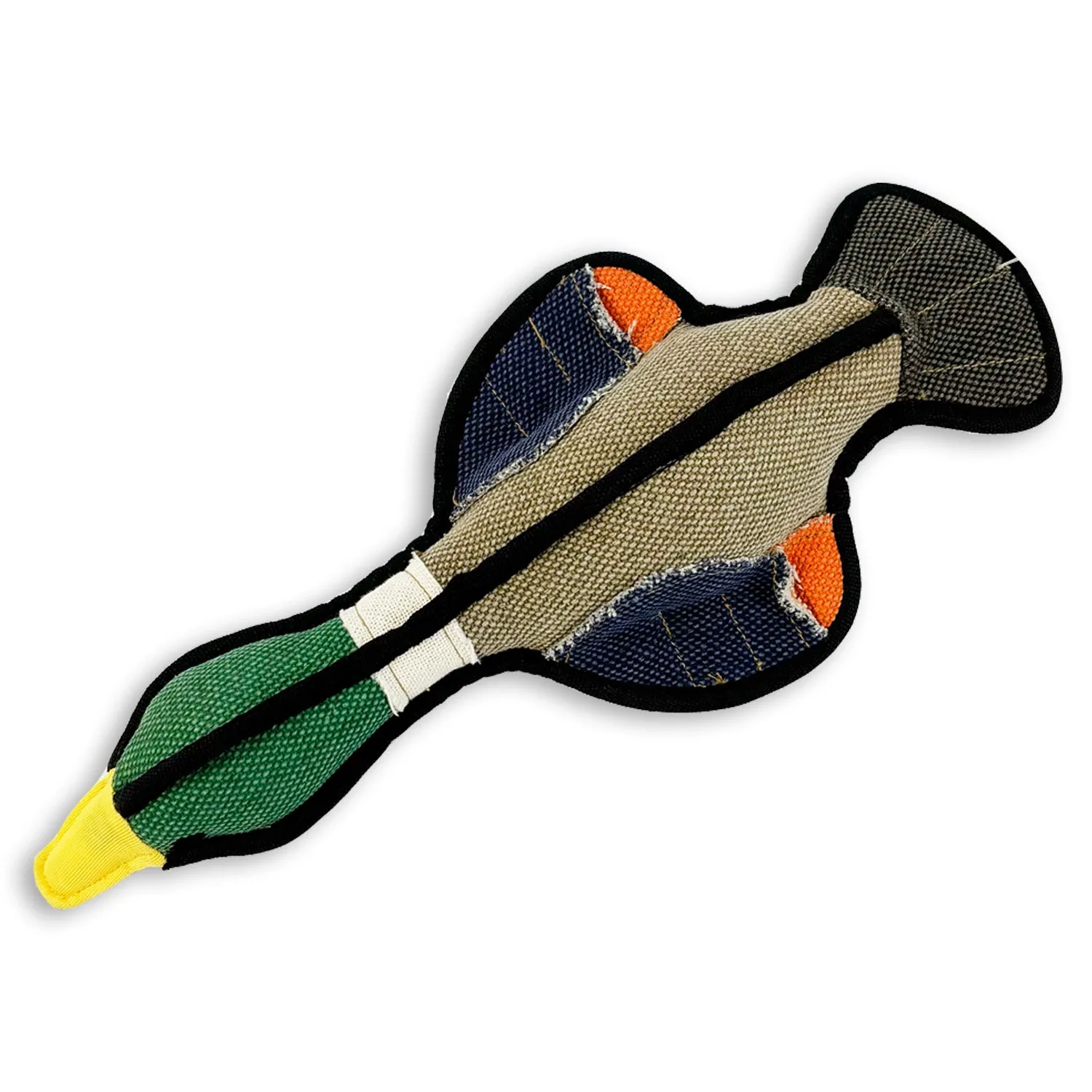 Nature First Gaudy Game Mallard hondenspeelgoed stevig met piep