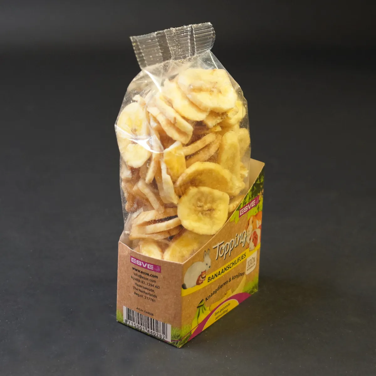 Jouw Cavia banaanschijfjes gedroogde snack fruit
